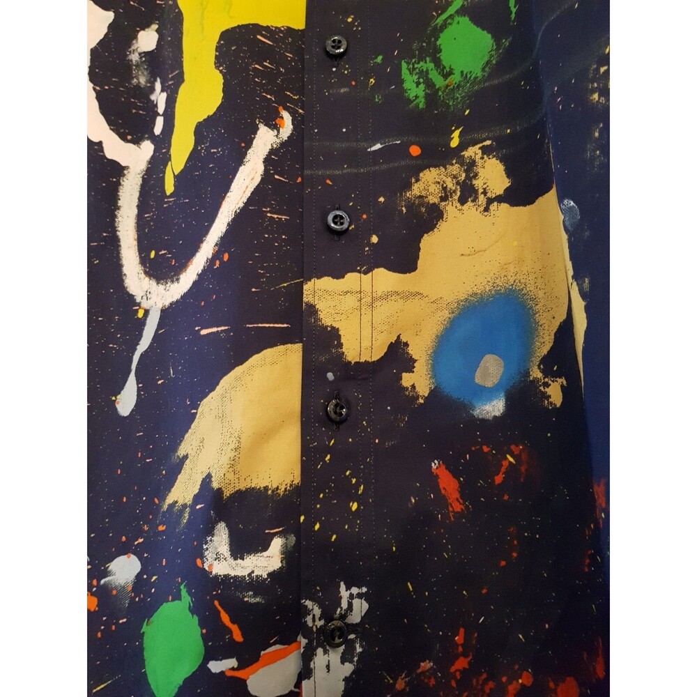 Ralph Lauren Collection Adrien Print Cotton Satin Shirt, size 2, NWT - Picture 10 of 15